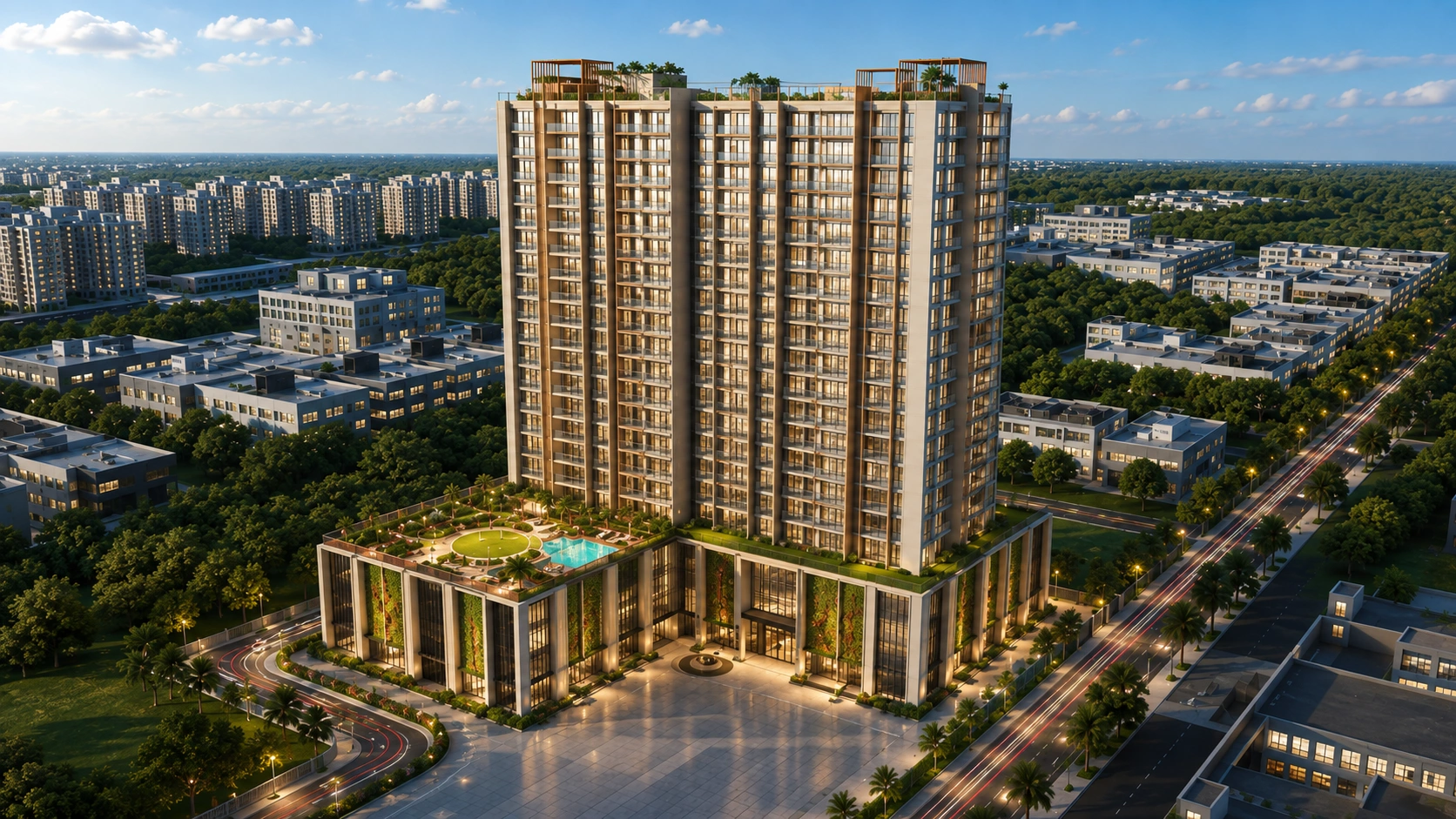 EV Homes Nakshatra Vashi – premium office interiors